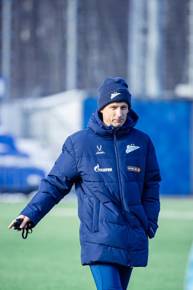 Тренировка основного состава «Зенита» перед матчем с «Оренбургом»