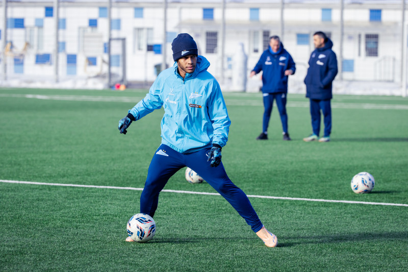 Тренировка основного состава «Зенита» перед матчем с «Оренбургом»