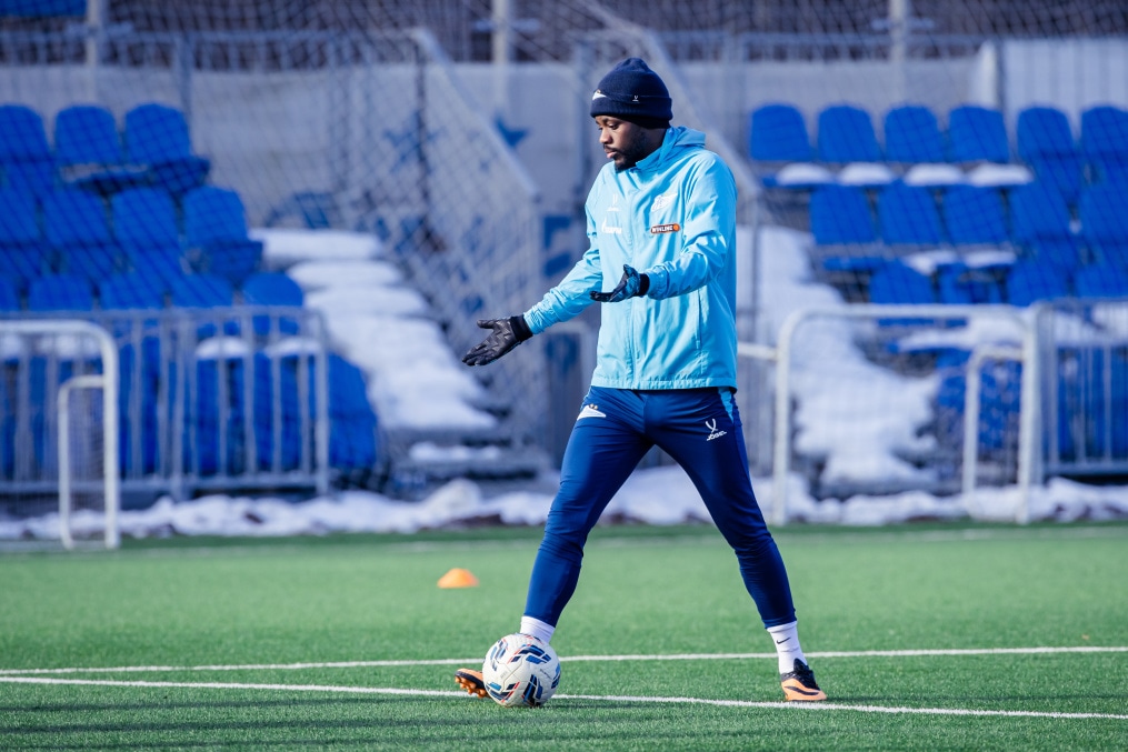 Тренировка основного состава «Зенита» перед матчем с «Оренбургом»