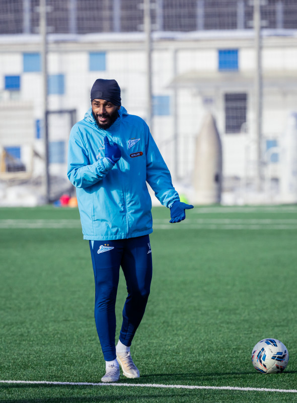 Тренировка основного состава «Зенита» перед матчем с «Оренбургом»