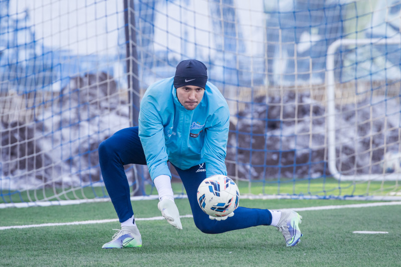 Тренировка основного состава «Зенита» перед матчем с «Оренбургом»