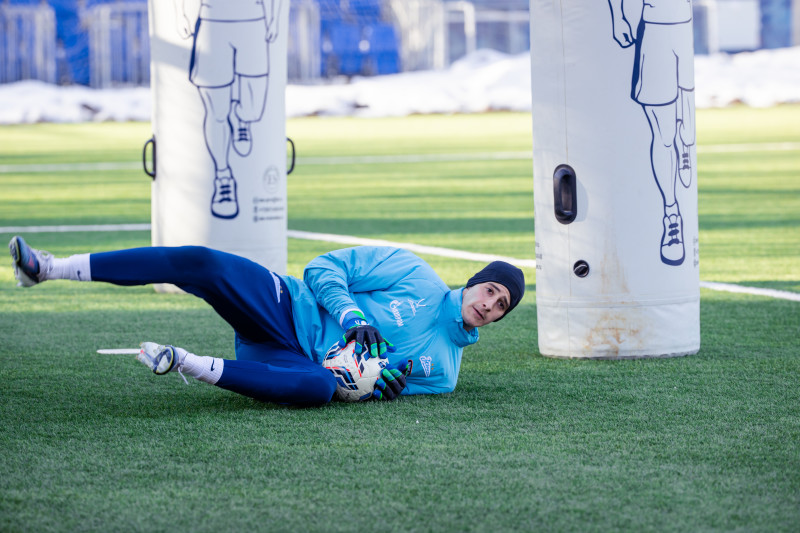 Тренировка основного состава «Зенита» перед матчем с «Оренбургом»