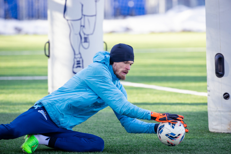 Тренировка основного состава «Зенита» перед матчем с «Оренбургом»