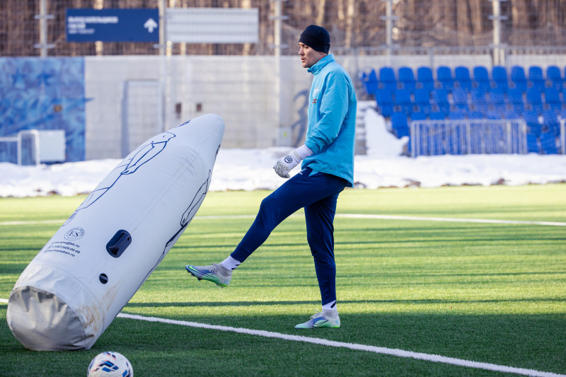 Тренировка основного состава «Зенита» перед матчем с «Оренбургом»