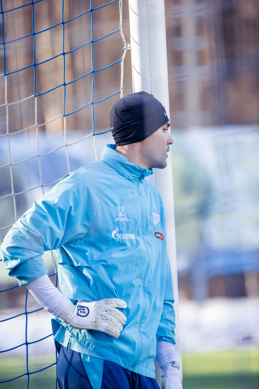 Тренировка основного состава «Зенита» перед матчем с «Оренбургом»