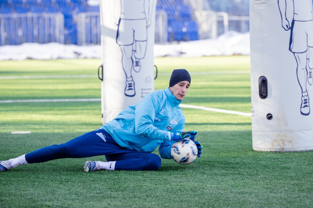 Тренировка основного состава «Зенита» перед матчем с «Оренбургом»