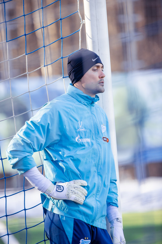 Тренировка основного состава «Зенита» перед матчем с «Оренбургом»