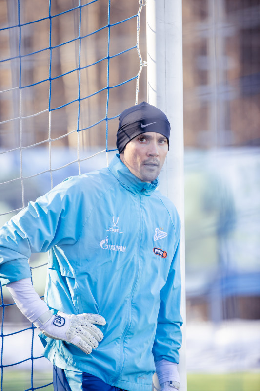 Тренировка основного состава «Зенита» перед матчем с «Оренбургом»