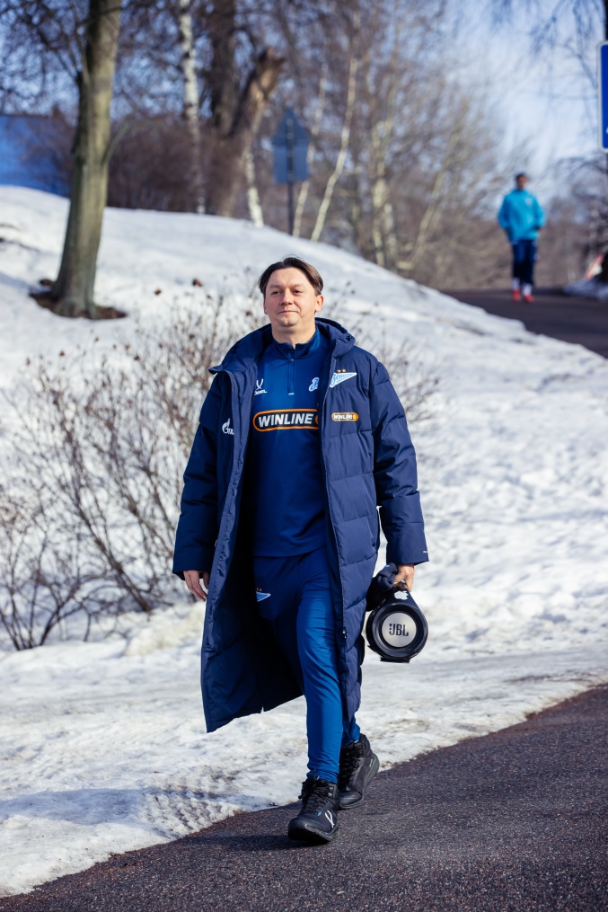 Тренировка основного состава «Зенита» перед матчем с «Оренбургом»