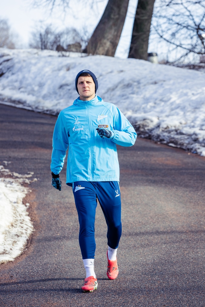 Тренировка основного состава «Зенита» перед матчем с «Оренбургом»