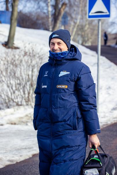 Тренировка основного состава «Зенита» перед матчем с «Оренбургом»