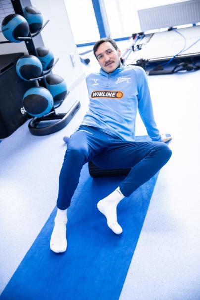 Тренировка основного состава «Зенита» перед матчем с «Оренбургом»