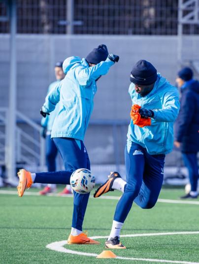 Тренировка основного состава «Зенита» перед матчем с «Оренбургом»