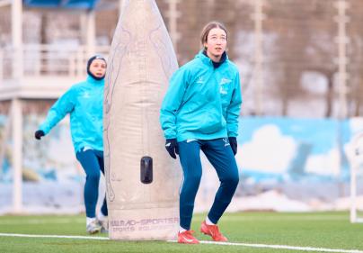 Тренировка женской молодежной команды