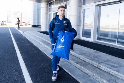 Вылет команды на матч c «Оренбургом»