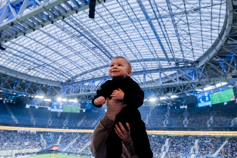Болельщики на матче «Зенит» — «Динамо» (Махачкала)