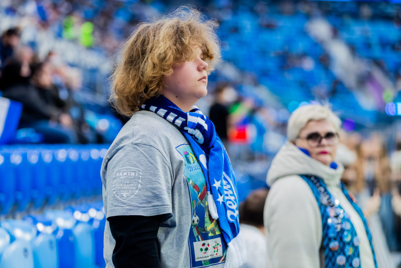 Болельщики на матче «Зенит» — «Динамо» (Махачкала)