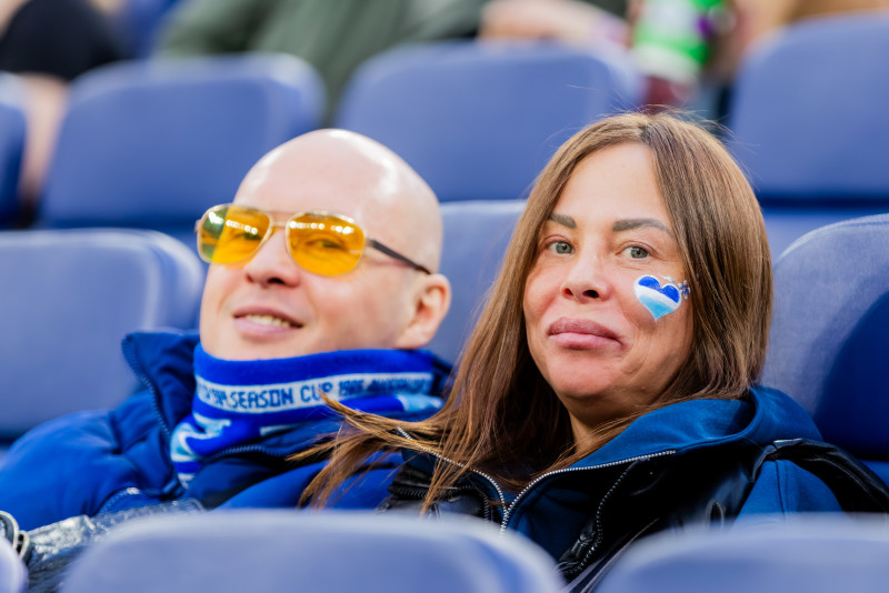 Болельщики на матче «Зенит» — «Динамо» (Махачкала)