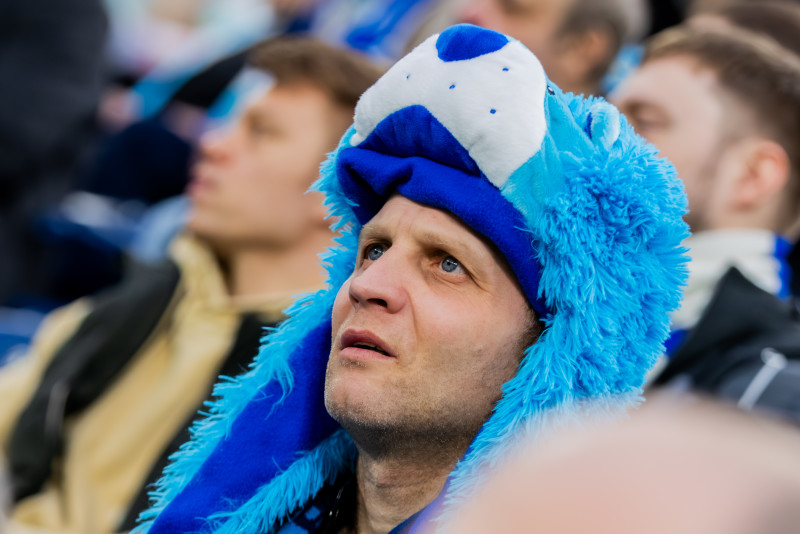 Болельщики на матче «Зенит» — «Динамо» (Махачкала)