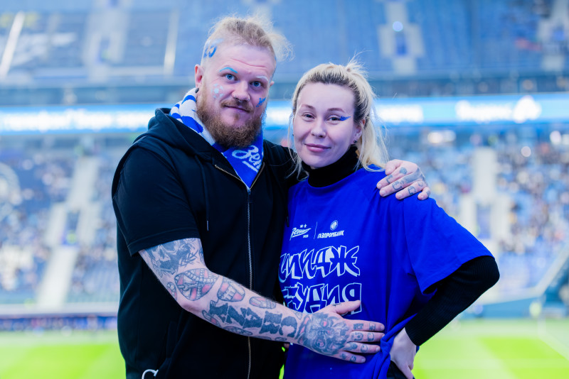 Болельщики на матче «Зенит» — «Динамо» (Махачкала)