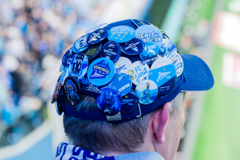 Болельщики на матче «Зенит» — «Динамо» (Махачкала)