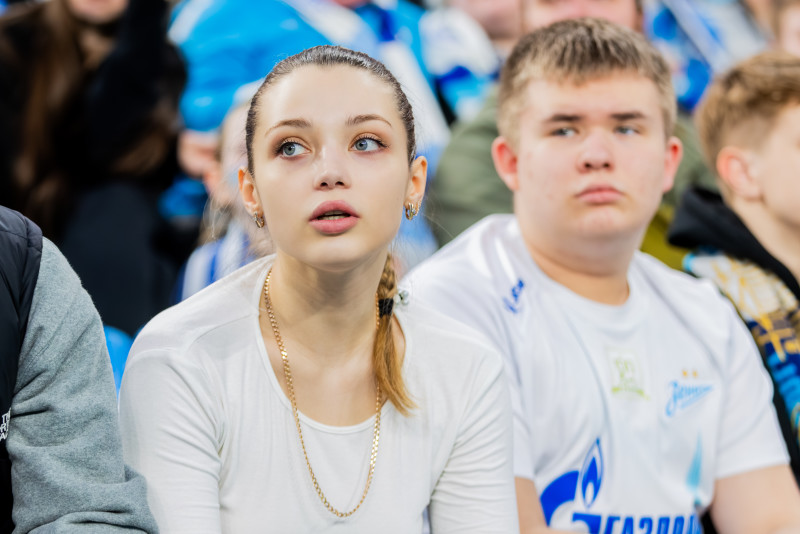 Болельщики на матче «Зенит» — «Динамо» (Махачкала)