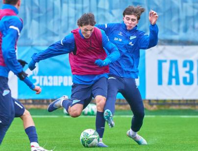 Тренировка «Зенита»-м перед матчем с «Акрон-Академия Коноплева»-м