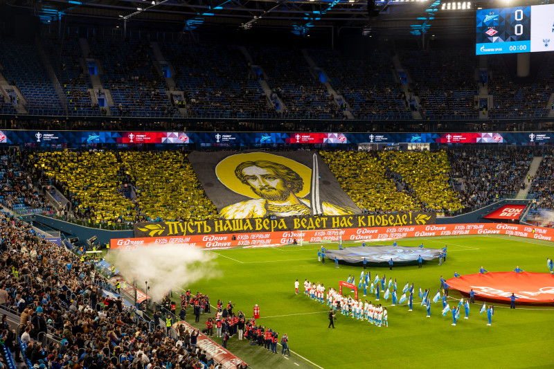 Фан-променад перед матчем «Зенит» — «Спартак»