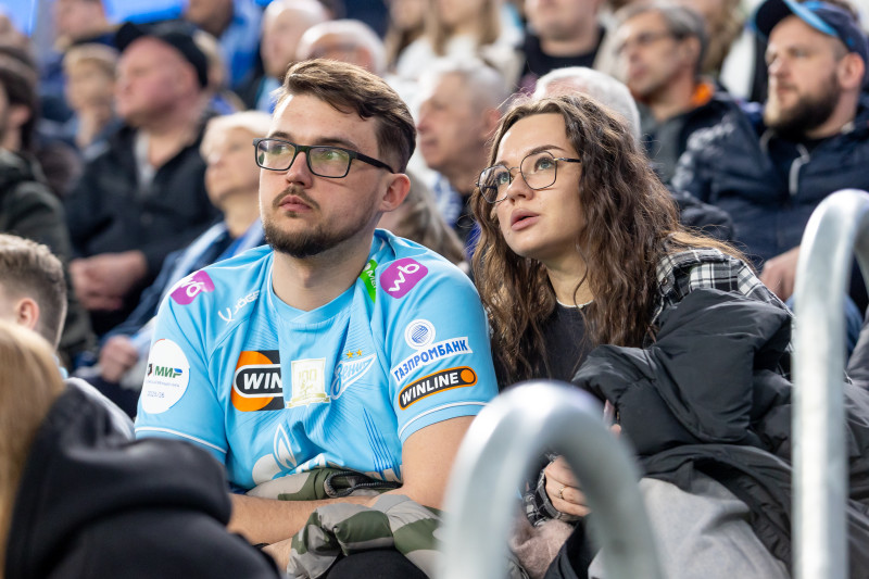 Болельщики на матче «Зенит» — «Спартак»