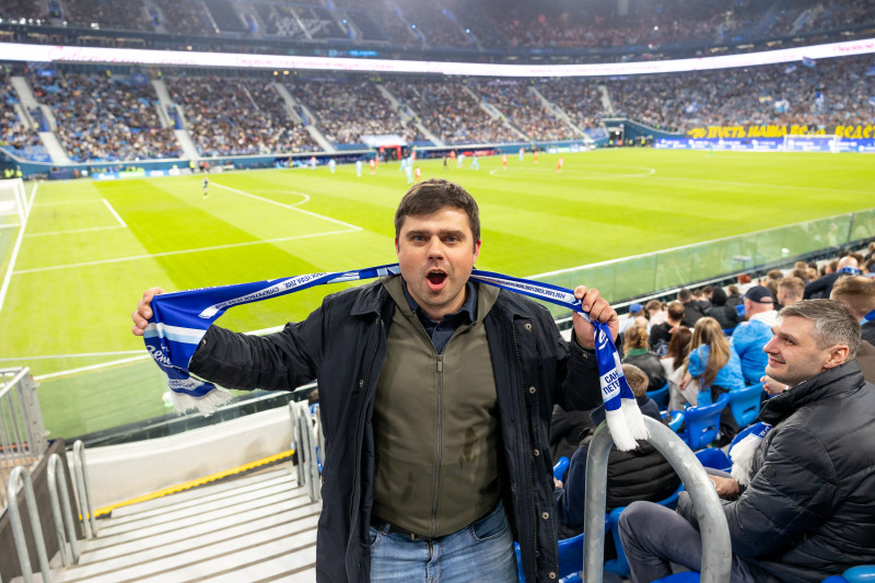 Болельщики на матче «Зенит» — «Спартак»