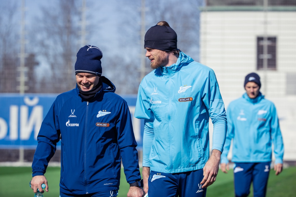 Тренировка основного состава «Зенита» перед матчем с «Краснодаром»