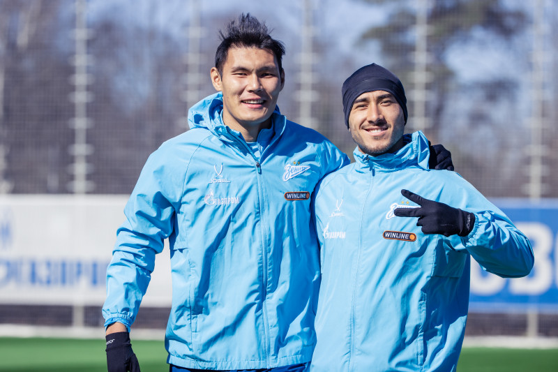 Тренировка основного состава «Зенита» перед матчем с «Краснодаром»