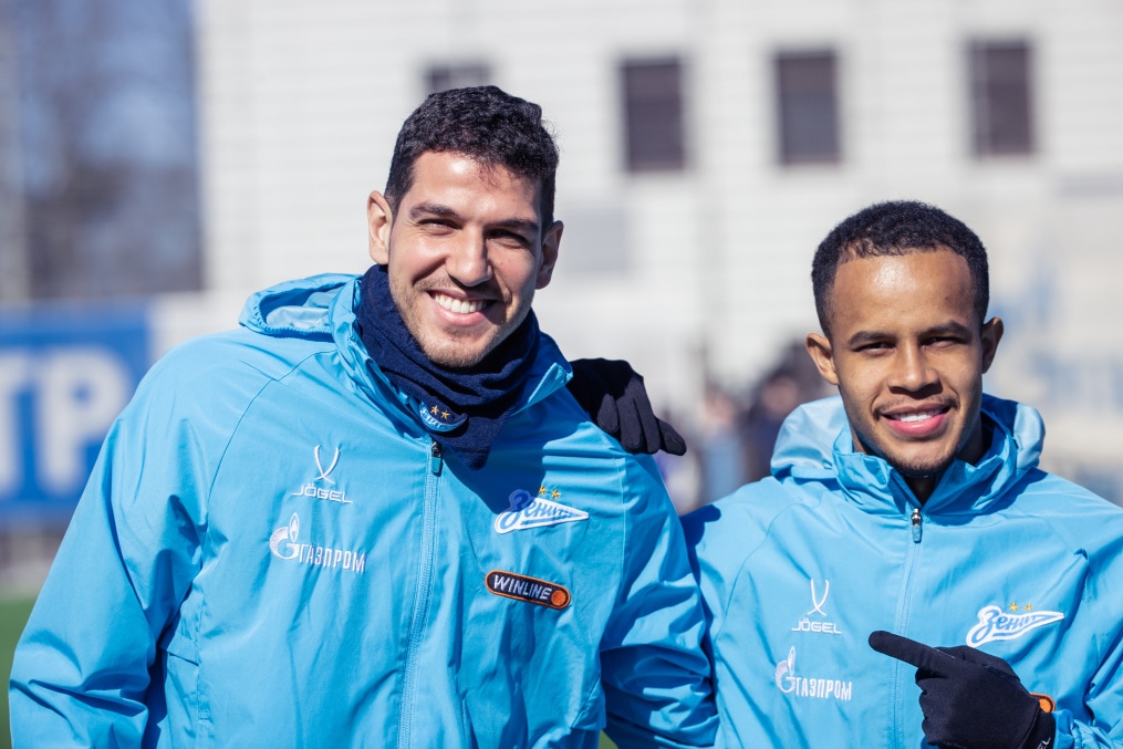 Тренировка основного состава «Зенита» перед матчем с «Краснодаром»