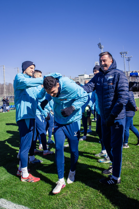 Тренировка основного состава «Зенита» перед матчем с «Краснодаром»