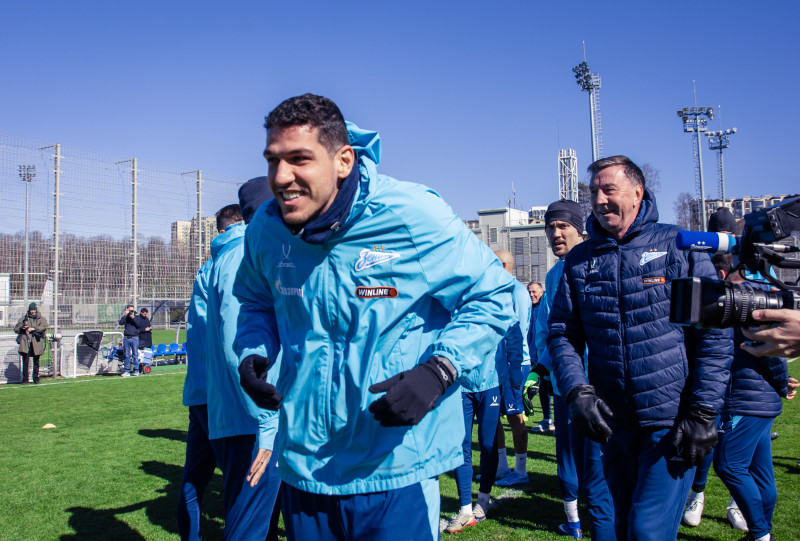 Тренировка «Зенита» перед матчем с «Краснодаром»