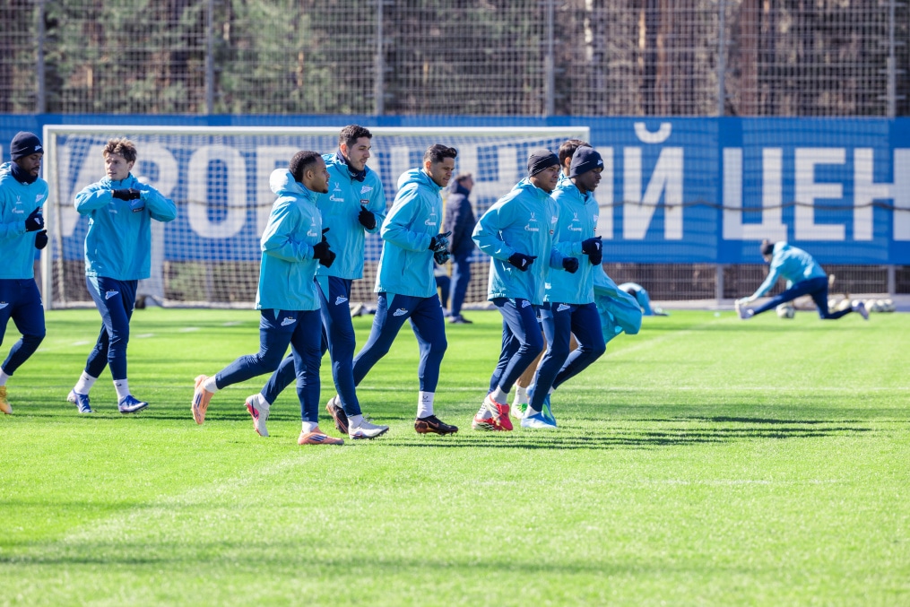 Тренировка основного состава «Зенита» перед матчем с «Краснодаром»