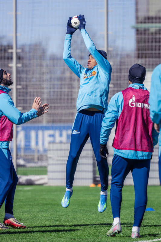 Тренировка основного состава «Зенита» перед матчем с «Краснодаром»