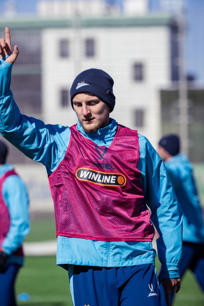 Тренировка основного состава «Зенита» перед матчем с «Краснодаром»