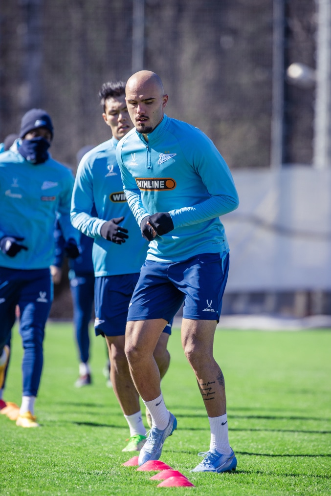 Тренировка основного состава «Зенита» перед матчем с «Краснодаром»