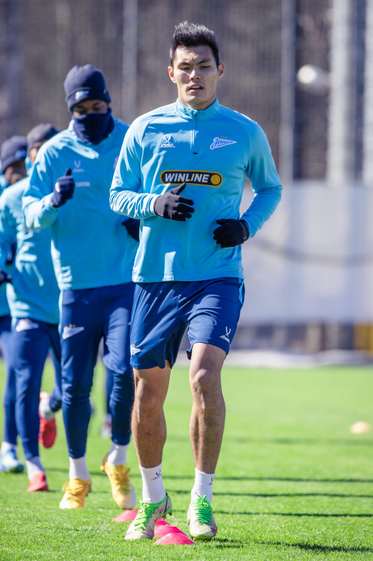 Тренировка основного состава «Зенита» перед матчем с «Краснодаром»