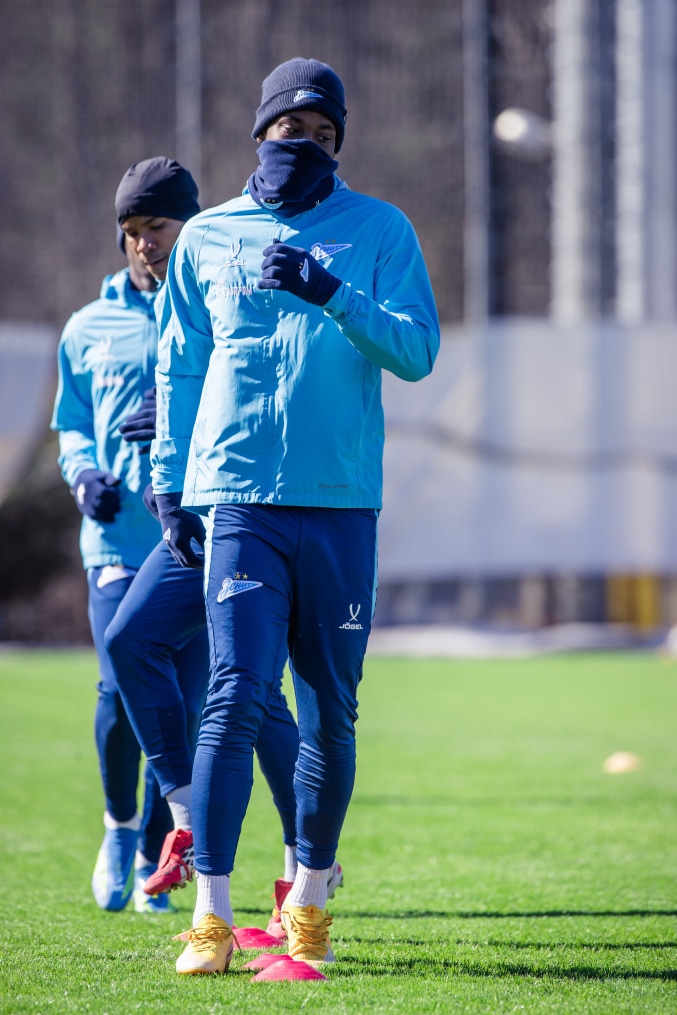 Тренировка основного состава «Зенита» перед матчем с «Краснодаром»