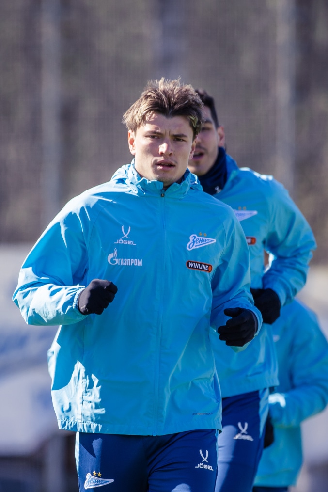 Тренировка основного состава «Зенита» перед матчем с «Краснодаром»