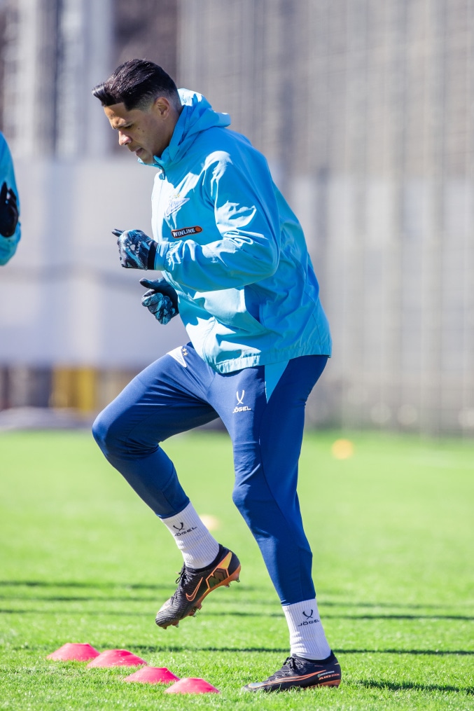 Тренировка основного состава «Зенита» перед матчем с «Краснодаром»