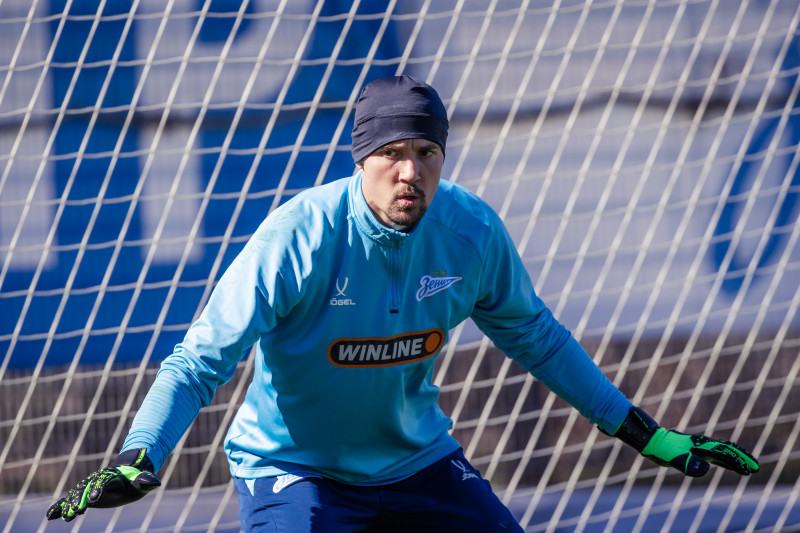 Тренировка основного состава «Зенита» перед матчем с «Краснодаром»