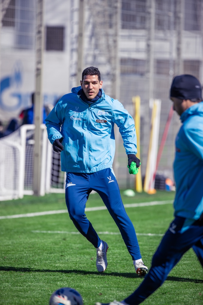 Тренировка основного состава «Зенита» перед матчем с «Краснодаром»