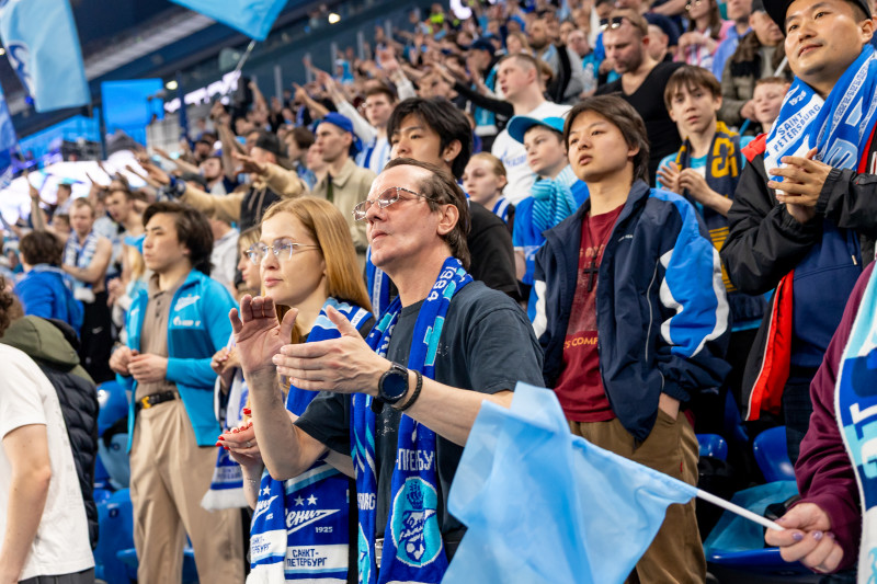 Болельщики на матче «Зенит»—«Краснодар»