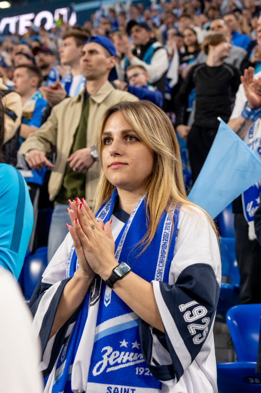 Болельщики на матче «Зенит»—«Краснодар»