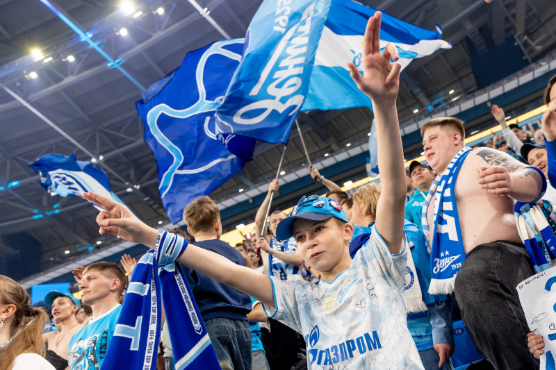 Болельщики на матче «Зенит»—«Краснодар»