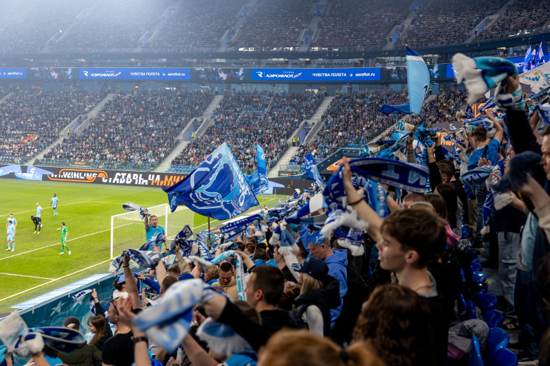 Болельщики на матче «Зенит»—«Краснодар»