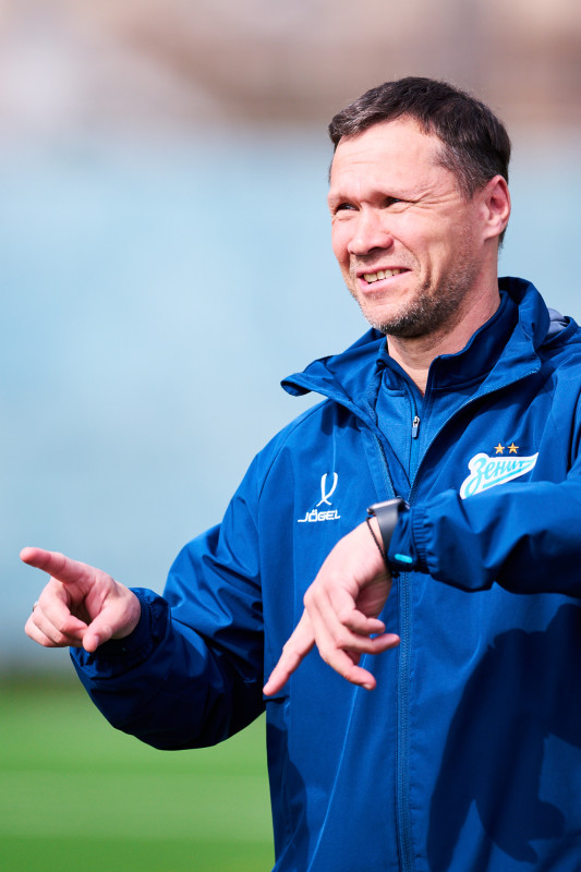 Тренировка «Зенита»-м перед матчем с «Уралом»-м